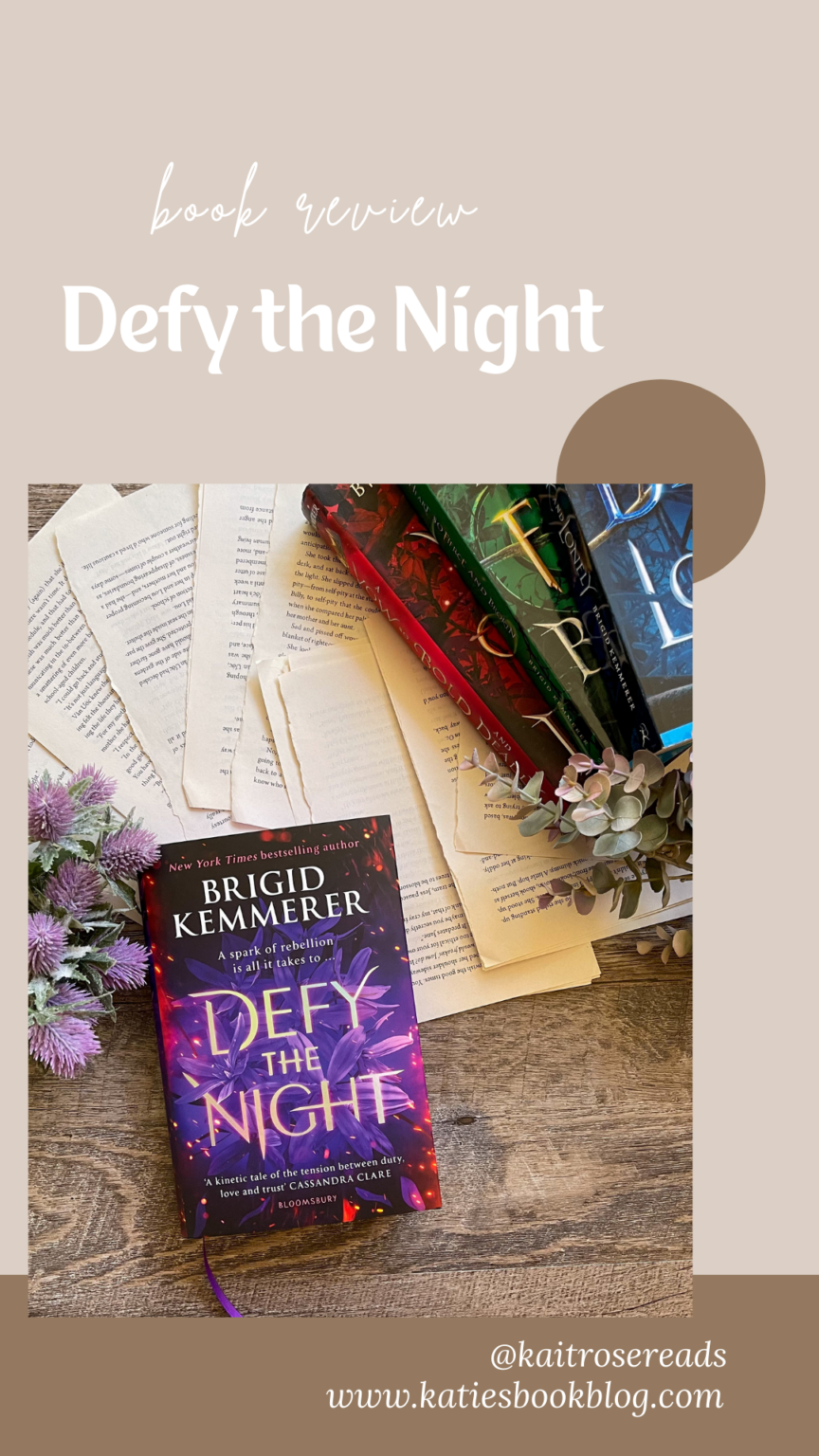 brigid kemmerer defy the night